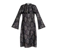 Ganni - Abito a balze floreale - - Dresses - Donna - Nero - S