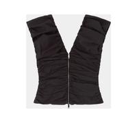 Ganni - Active Racerback Zipper Top - - Blouses & Shirts - Donna - Nero - L