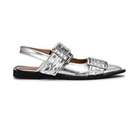 Ganni - Ballerine con fibbia e cinturino largo - - Shoes - Donna - Grigio - 36 EU