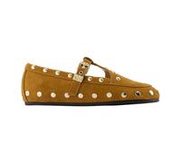 Ganni - Ballerine Mary Jenny con Borchie - - Shoes - Donna - Verde - 39 EU