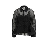 Ganni Black Recycled Polyester Pattern Shirt - IT38 | S
