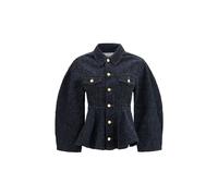 Ganni Blue Cotton Denim Jacket - IT36 | XS