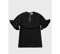 Ganni Bonded Crepe Boxy Mini Dress women Dresses black in taglia:S