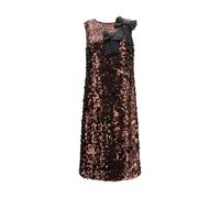 Ganni Brown Recycled Polyester Cocktail Dress - IT36 | XS