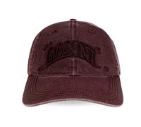 Ganni - Cappellino da baseball - - Accessories - Donna - Rosso - ONE SIZE