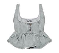 Ganni - Denim Tank Top - - Tops - Donna - Grigio - M