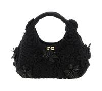Ganni - Mini Borsa Hobo all'Uncinetto - - Bags - Donna - Nero - ONE SIZE