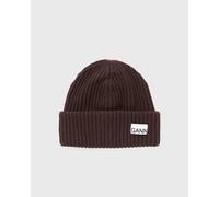 Ganni Structured Rib Beanie women Beanies brown in taglia:ONE SIZE