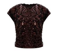 Ganni - Top con schiena scoperta - - Blouses & Shirts - Donna - Marrone - S