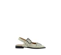 Ganni White Polyethylene Ballet Flats - EU36/US6