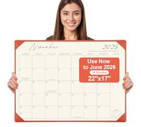 Gannyfer Grande calendario da scrivania 2024-2025 con tappetino da scrivania, 55,9 x 43,2 cm, calendario da tavolo da 18 mesi da luglio 2024 a dicembre 2025, forniture per ufficio, perfetto per casa,
