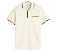 GANT 2 col Tipping SS Pique Polo, Eggshell, 4X-Large Uomo