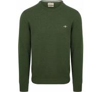 GANT 87211-303 Lambswool Pullover Girocollo Uomo Moss Green (IT, Testo, M, Regular, Regular, Moss Green)