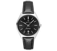 Gant Abington G201002 - Orologio da polso da uomo, 41 mm, al quarzo, con cassa in acciaio inox, quadrante nero, cinturino in pelle nera, datario, 5 ATM