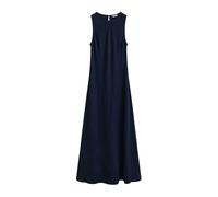 Gant - Abito Midi in Lino con Taglio Obliquo - - Dresses - Donna - Blu - L