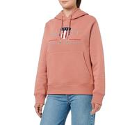 GANT Archive Shield Felpa con Cappuccio, Mattone Sbiadito, L