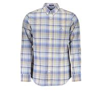 Gant Azzurro Organic Cotton Men Shirt - S