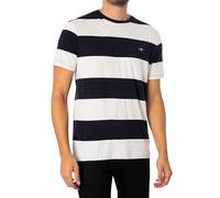 GANT Bar Stripe SS Maglietta, Fontana dell'uovo, L Uomo