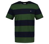 GANT Bar Stripe SS T-Shirt, Butternut Green, M Uomo
