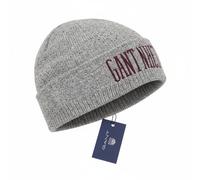 GANT Berretto Donegal Per Uomo OS Grigio Melange Lana Lavorato A Maglia