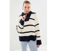 GANT - Breton Half Zip Knit Bianco - Abbigliamento M Bianco