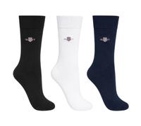 GANT Shield Socks-Confezione da 3 Paia Calzini Uomo, Nero, 40-42