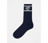 Gant - Calzini stile college blu navy con logo 1949 43-45