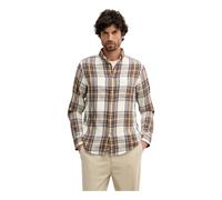 Gant - Camicia a quadri in flanella Windblown - - Shirts - Uomo - Beige - M