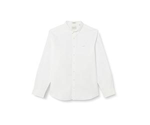 GANT Camicia Classica da Uomo, Slim Pinpoint Oxford, Bianco, Standard, Bianco, XL