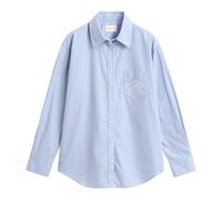 Gant - Camicia Classica in Popeline dalla Vestibilità Rilassata a Righe - - Blouses & Shirts - Donna - Blu - 2XL