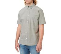 GANT Reg Classic Poplin SS Shirt Camicia, Verde Muschio, XXXL Uomo