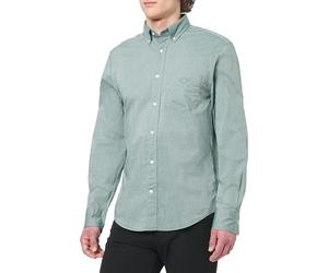 GANT Camicia da Uomo Reg Classic Poplin, Verde, XXXL