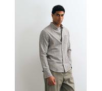 GANT - Camicia in seersucker grigia vestibilità classica-Grigio 46