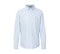 GANT Camicia navy / blu chiaro / argento / bianco Uomo GANT XXL