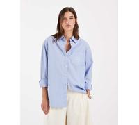 Gant - Camicia Classica in Popeline dalla Vestibilità Rilassata a Righe - - Blouses & Shirts - Donna - Blu - S