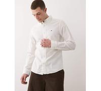 GANT - Camicia Oxford slim fit bianca con logo a icona-Bianco 50