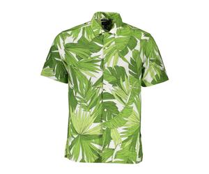 Gant - Camicia verde a maniche corte con logo - - Shirts - Uomo - Verde - S