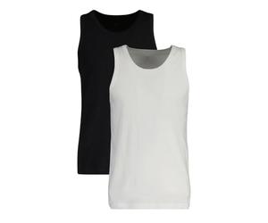 GANT Canottiera, Confezione da 2, Nero/Bianco, L