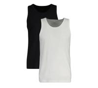 GANT Canottiera, Confezione da 2 T-Shirt, Nero/Bianco, L Uomo