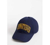 GANT - Cappellino con visiera in twill di cotone blu navy con logo stile college One Size