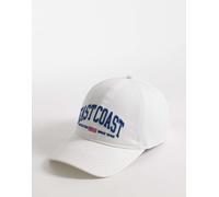 GANT - Cappello con visiera bianco guscio d'uovo con scritta "East Coast" One Size