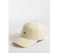 GANT - Cappello con visiera in twill di cotone giallo burro con logo a scudo One Size
