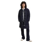 GANT Cappotto Trapuntato con Dettagli in Corda Donna, Blu notte., XL