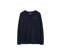 Gant - Cardigan Fine con Scollo a V - - Knitwear - Uomo - Blu - S