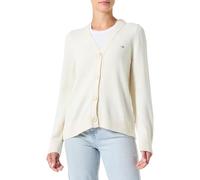 GANT Cardigan in Cotone Classico Maglione, Crema, S Donna