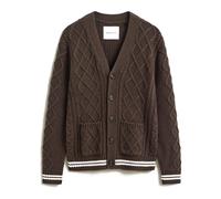 Gant - Cardigan in misto lana a trecce - - Knitwear - Uomo - Marrone - M