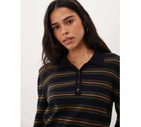 GANT cardigan rugby a righe in maglia blu scuro-blu navy XS