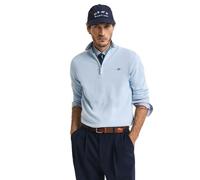 GANT CASUAL COTONE, mezza zip, Fresco blu, Small
