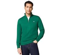 GANT Casual Cotone Mezza Zip, Verde Foresta, XXL