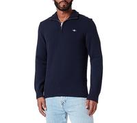 GANT Casual Cotton Half Zip Pullover, Lapis Blu, XL Uomo